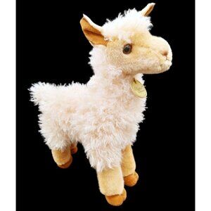 Miyoni By Aurora Standing Plush Llama Soft Cream Stuffed Animal Toy 12" Tall